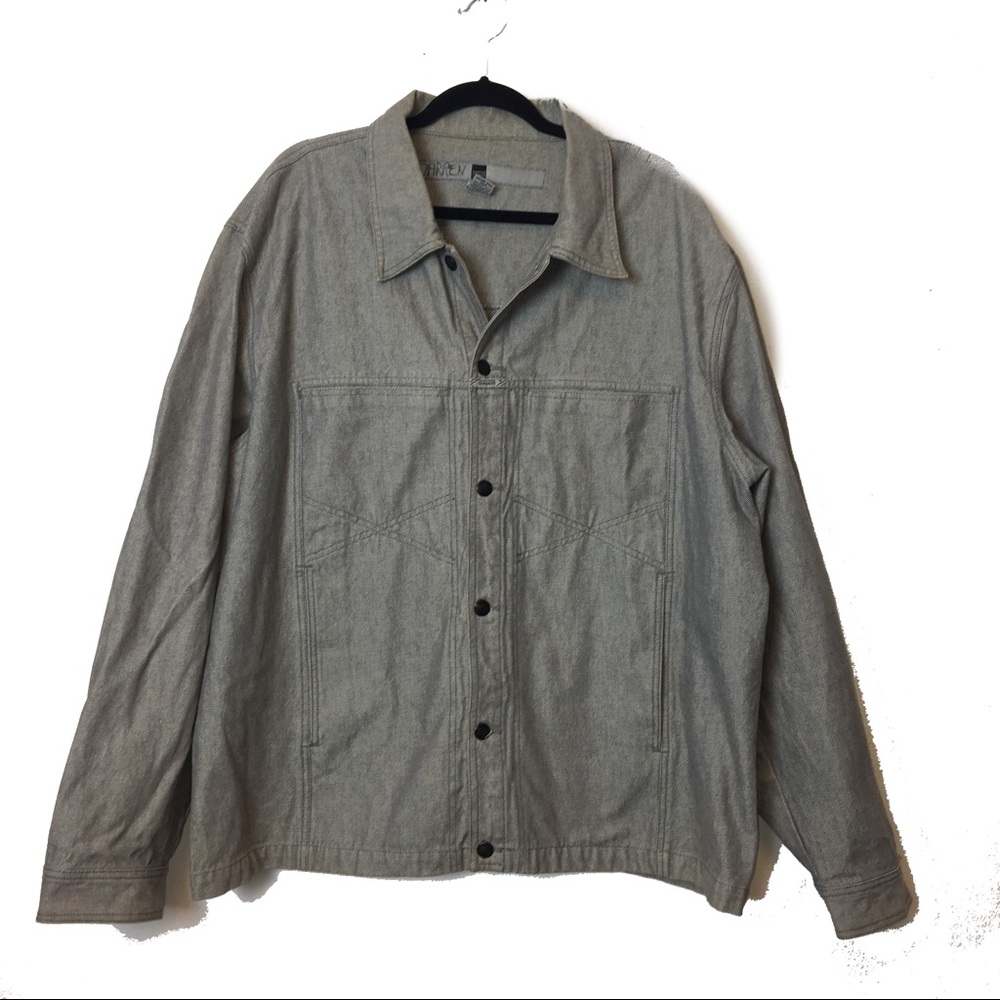 Marithe Francois Girbaud 90s Gray Jean Jacket